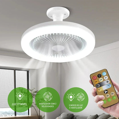LED Ceiling Fan with Light and Remote Control