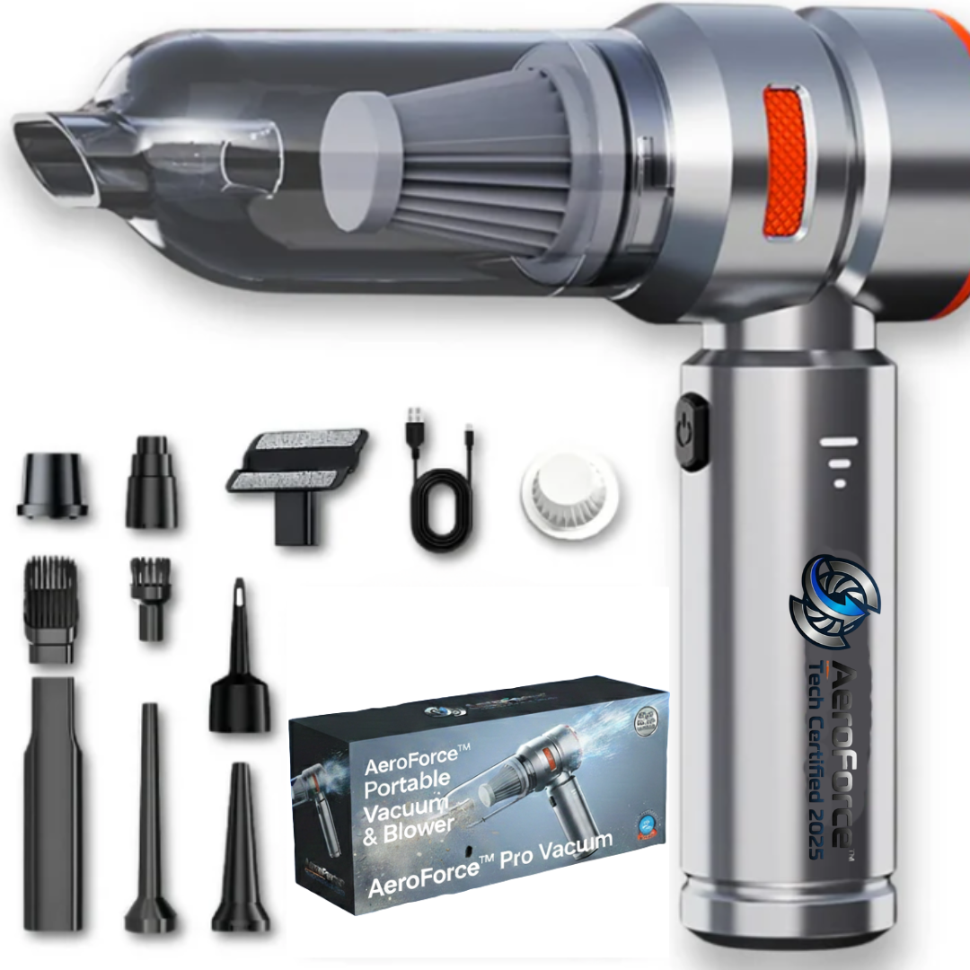 AeroForce™ Portable Vacuum & Blower [Industrial Suction in Seconds]
