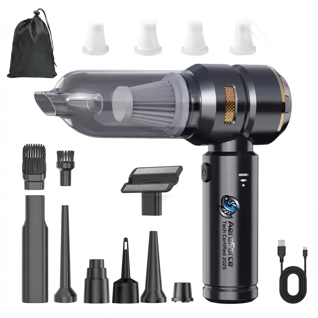 AeroForce™ Portable Vacuum & Blower [Industrial Suction in Seconds]