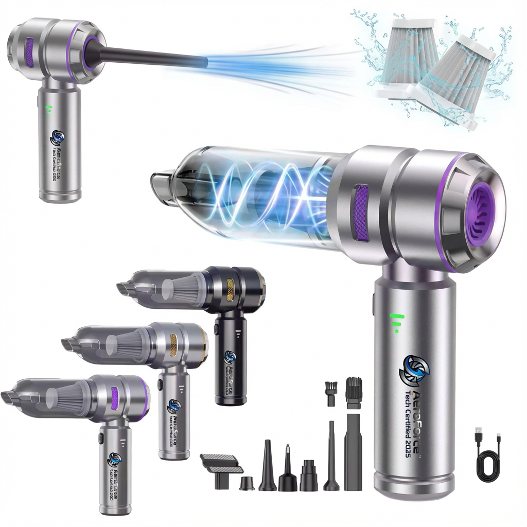 AeroForce™ Portable Vacuum & Blower [Industrial Suction in Seconds]